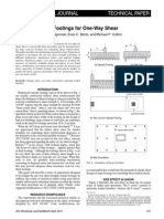 Design of Large Footings For One Way Shear