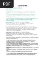 Ley Que Modifica Artículos de La Ley #27153, Que Regula La Explotación de Los Juegos de Casino y Máquinas Tragamonedas