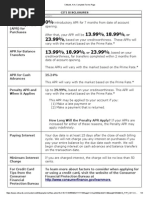 Citi Disclosures: Interest Rates and Interest Charges