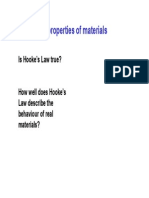 Mechanical Properties of Materials: Is Hooke's Law True?