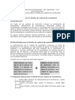 Metodología para El Diseño de Cadena de Suministro