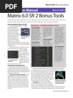 Gemvision's Matrix v6.0 Bonus Tools User's Guide & Manual