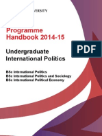 Programme Handbook 2014-15 - UG International Politics - 3