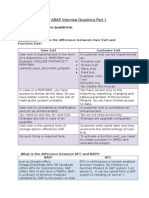 SAP ABAP Interview Questions