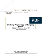 Clothing Physiology of Surgery Room: Ubaid Ur Rehman Eusuf Zai