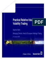 Practical Relative-Value Volatility Trading: Stephen Blyth, Managing Director, Head of European Arbitrage Trading