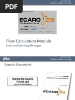 E - 2011 ECARO-25 Flow Calc Esp 2014