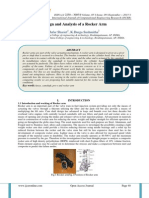 Design and Analysis of A Rocker Arm