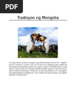 Tradisyon NG Mongolia