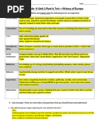 Unit 2 Part A Study Guide 2015 - Answer Key