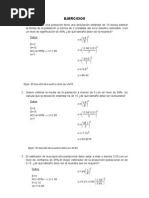 Ejercicios Tamaño de Una Muestra