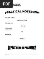 Industrial Practicals Manual