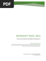 Ejercicios de Excel 2013