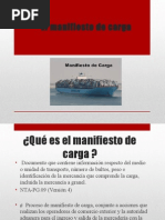 El Manifiesto de Carga