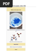 Sulfato de Tetraamín Cobre