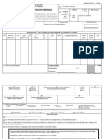 U.S. Customs Form: CBP Form 7552 - Delivery Certificate For Purposes of Drawback