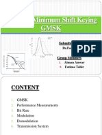 Gaussian Minimum Shift Keying