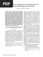 A Numerical Approach To The Diagnostics of Electrical Distribution Networks