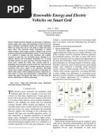 Effect of Renewable Energy and Electric Vehicles On Smart Grid