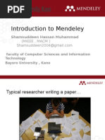 Mendeley Presentation