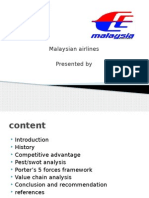 Malaysian Airlines Presented By: Strategic Management