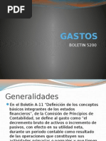 Gastos Boletin 5200