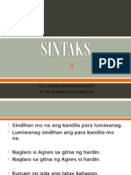 Aralin 6 - Sintaks