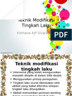 Teknik Modifikasi Tingkah Laku