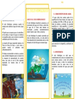 Triptico de CICLO Del Agua