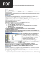 Opnet 17.5 Lab Exercises Log Book CCM 4310 FV