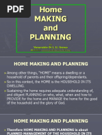 Home Making and Planning