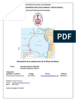 Geometría de Subducción Placa de Nazca