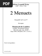 2 Menuets: Silvius Leopold Weiss