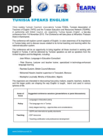 Tunisia Speaks English - Conference Programme PDF