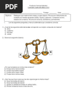 Prueba Ciencias Cuarto Básico