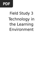 Field Study 3 - Module