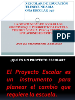 Proyecto Escolar Telesecundaria