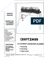 Craftsman Jointer Manual