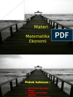 Powerpoint Matematika Ekonomi