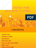 Health Reforms in India