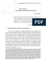 Apuntes para El Estudio Del Nacionalismo Criollo en El Perú - Mendez