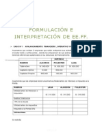 Formulacion e Interpretacion