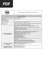 Matriz de Cargos Digitador Contable