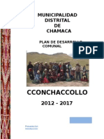 Plan de Desarrollo Comunal Cconchaccollo 2012 - 2017