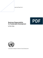 (2000) Business Responsibility For Sustainable Development by Peter Utting For United Nations Research Institute For Social Development (UNRISD)