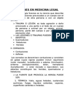 Lesiones en Medicina Legal