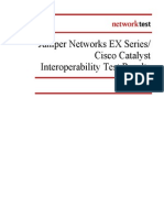 Juniper Networks EX Series/ Cisco Catalyst Interoperability Test Results