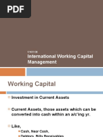 International Working Capital Management