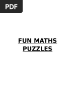 Fun Maths Puzzles