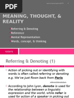 Meaning, Thought, & Reality